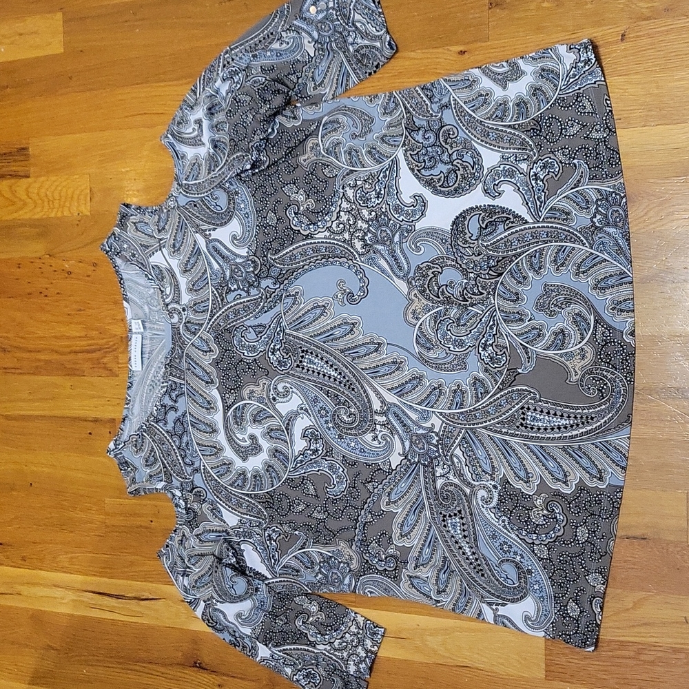 Susan Graver Cold Shoulder Top